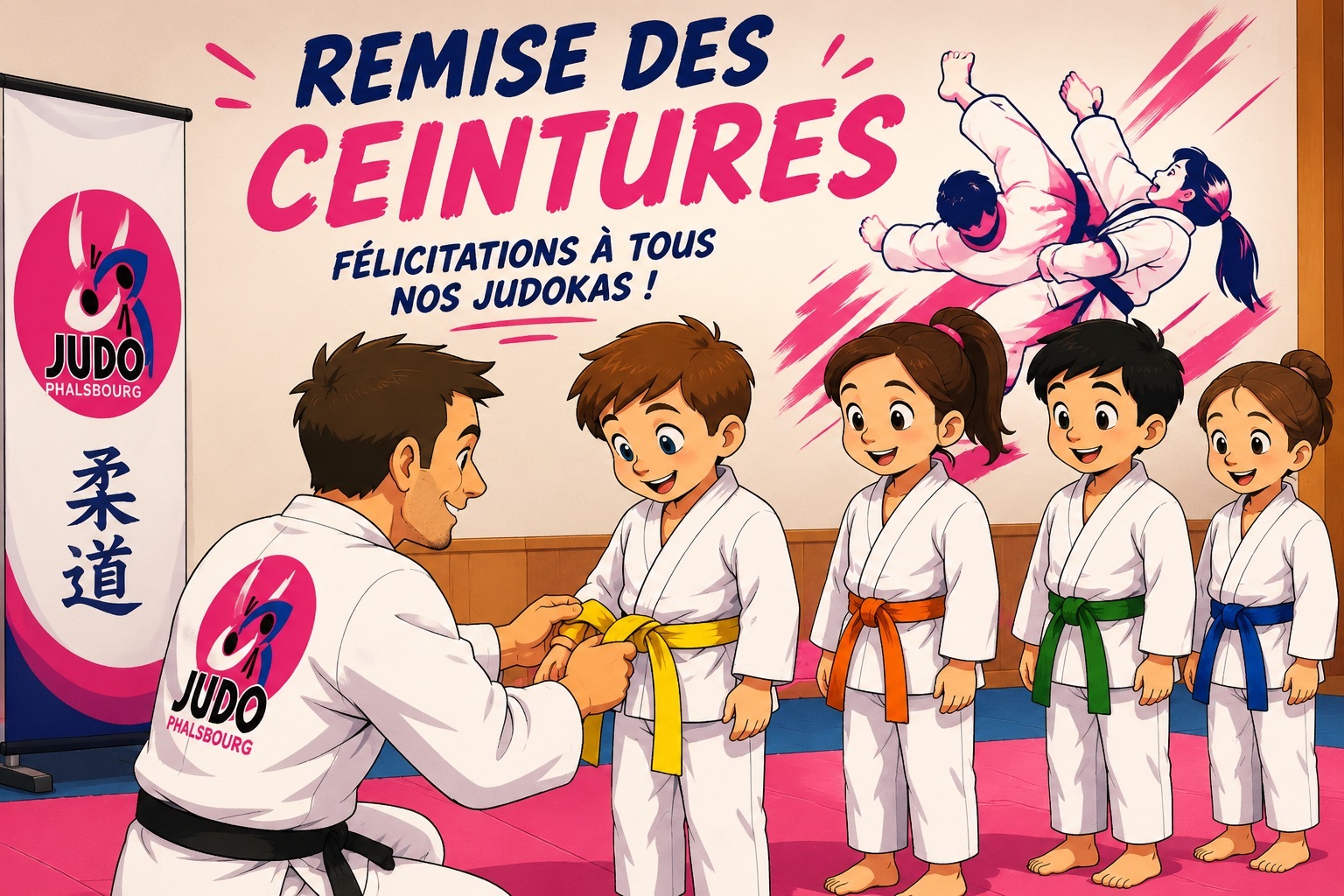 Remise des ceintures et médailles